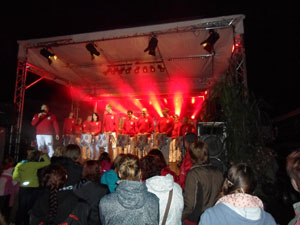 Drumshow zum Weinfest